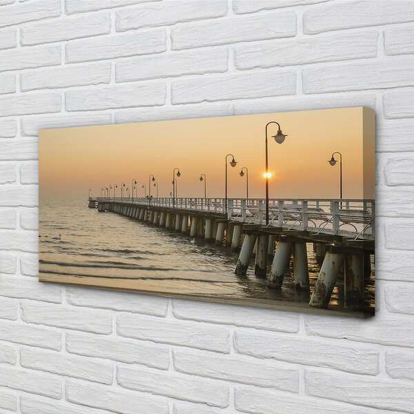 Tablouri canvas Pier Sea Gdańsk