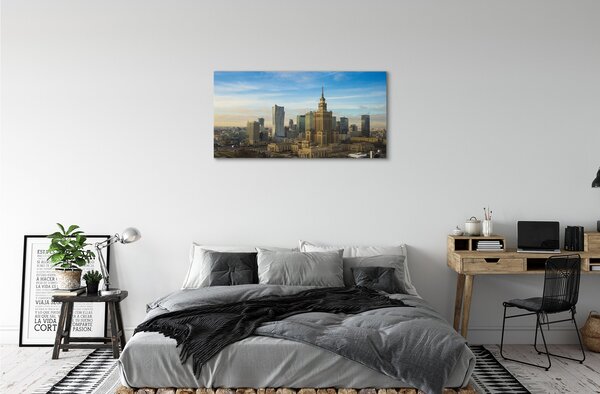 Tablouri canvas Panorama de zgârie-nori Varșovia