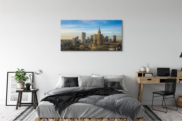 Tablouri canvas Panorama de zgârie-nori Varșovia