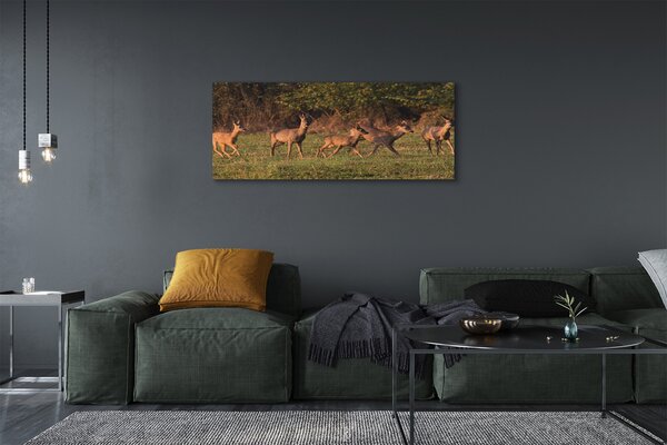 Tablouri canvas Deer Golf răsărit de soare