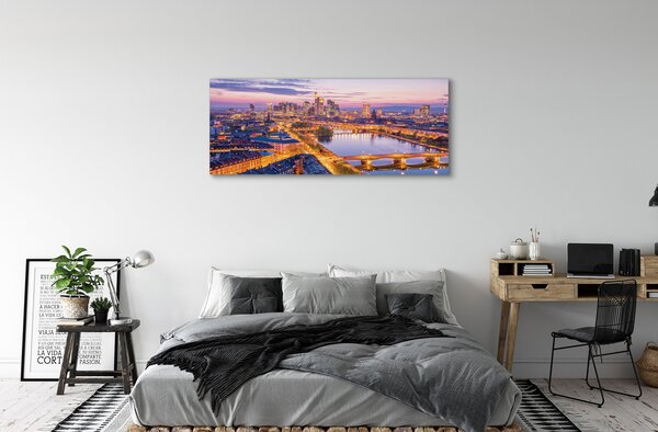 Tablouri canvas panorama de noapte din Berlin