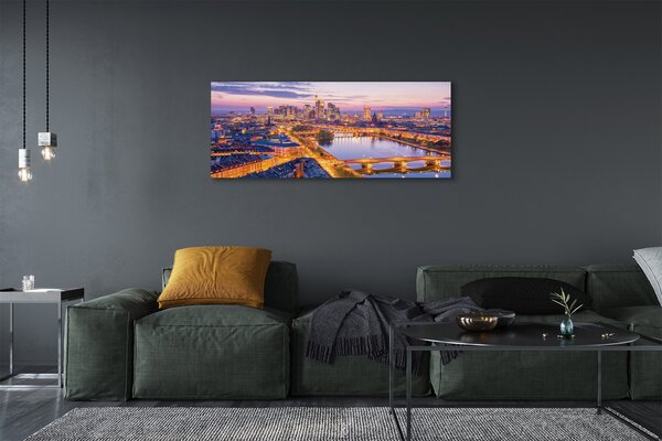 Tablouri canvas panorama de noapte din Berlin