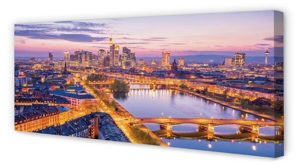 Tablouri canvas panorama de noapte din Berlin