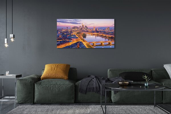 Tablouri canvas panorama de noapte din Berlin