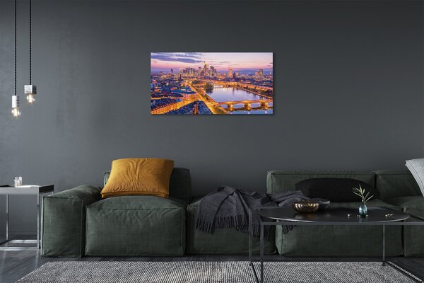 Tablouri canvas panorama de noapte din Berlin