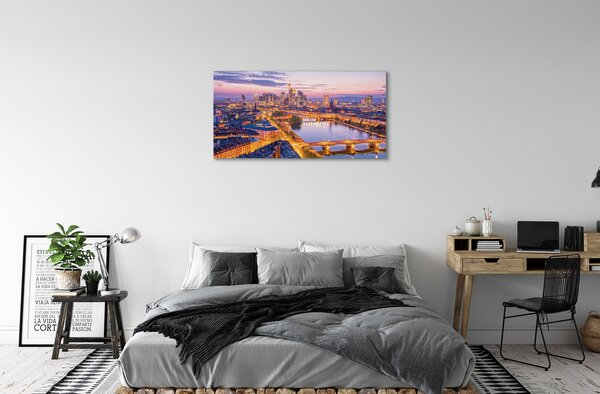 Tablouri canvas panorama de noapte din Berlin