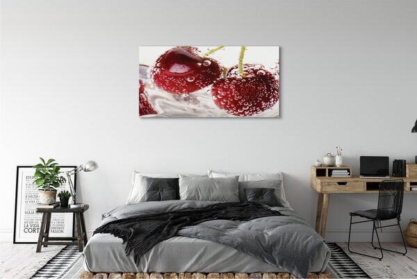 Tablouri canvas cireșe umede