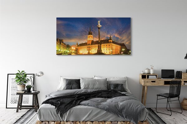 Tablouri canvas Varșovia Old Town apus de soare