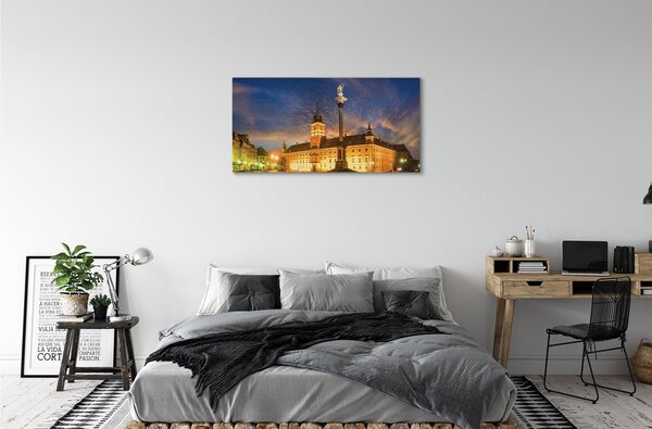 Tablouri canvas Varșovia Old Town apus de soare