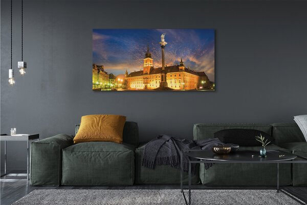 Tablouri canvas Varșovia Old Town apus de soare