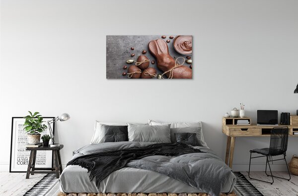 Tablouri canvas Bomboane de ciocolată iepure