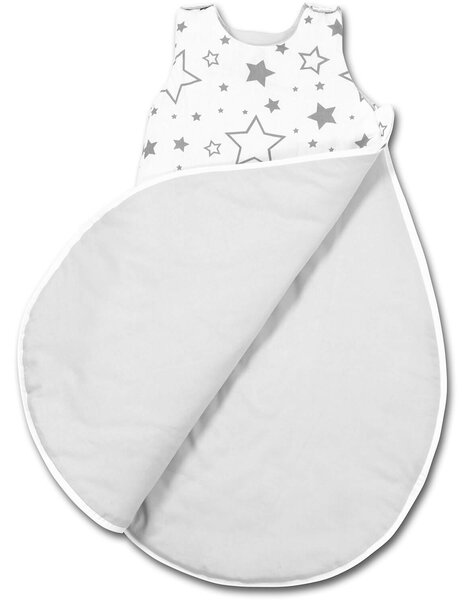 Sac de dormit copii 3-18 luni Kidizi Galaxy Grey, 1 tog