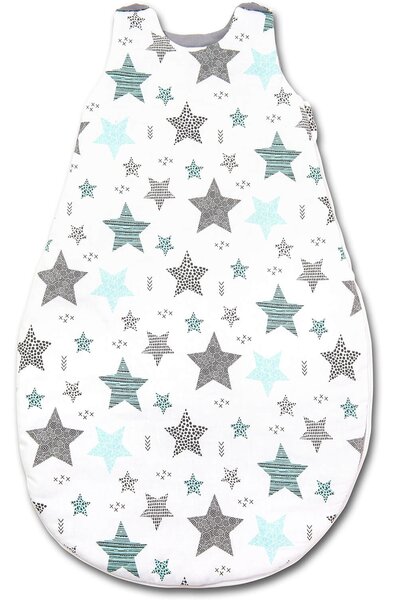 Sac de dormit copii 3-18 luni Kidizi All Mint Stars, 2.5 tog
