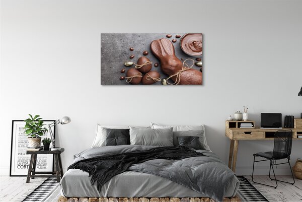 Tablouri canvas Bomboane de ciocolată iepure