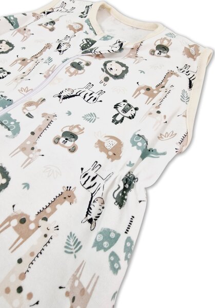Sac dormit copii de vara 0-18 luni Kidizi Safari, 80 cm, 0.5 tog