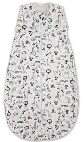 Sac dormit copii de vara 0-18 luni Kidizi Safari, 80 cm, 0.5 tog
