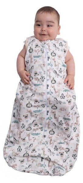 Sac dormit copii de vara 0-18 luni Kidizi Safari, 80 cm, 0.5 tog