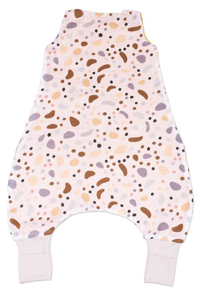 Sac de dormit cu picioare de vara din muselina 6-18 luni Kidizi Stone, 0.5 tog