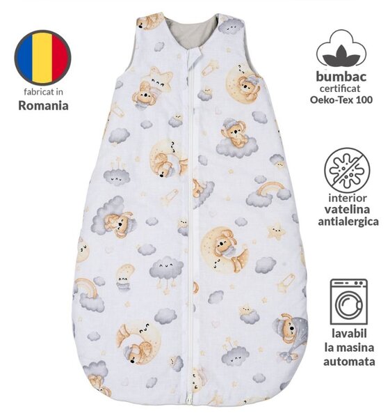 Sac de dormit copii 0-9 luni Kidizi Koala Dreams, 1 tog