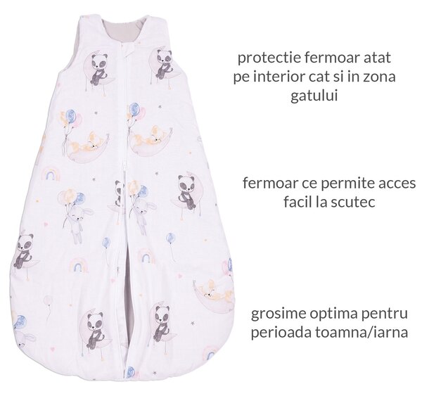 Sac de dormit copii 6-24 luni Kidizi Sweet Dreams, 1 tog