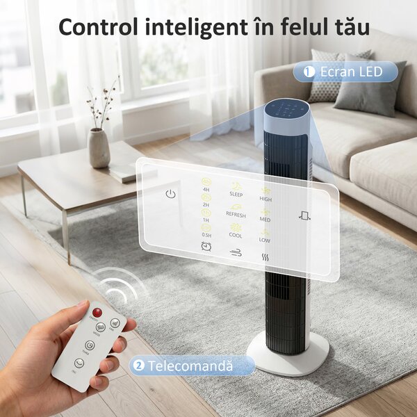 HOMCOM ventilator vertical | Aosom Romania