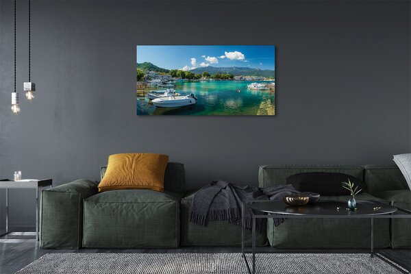 Tablouri canvas munți de mare Grecia Marina