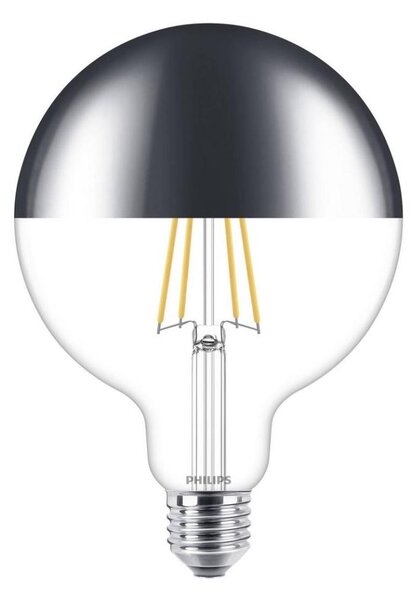 Bec LED dimabil cu cap sferic oglindit Philips G125 E27/7,2W/230V 2700K