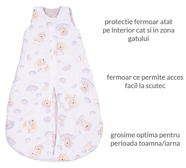 Sac de dormit copii 6-24 luni Kidizi Koala Dreams, 1 tog