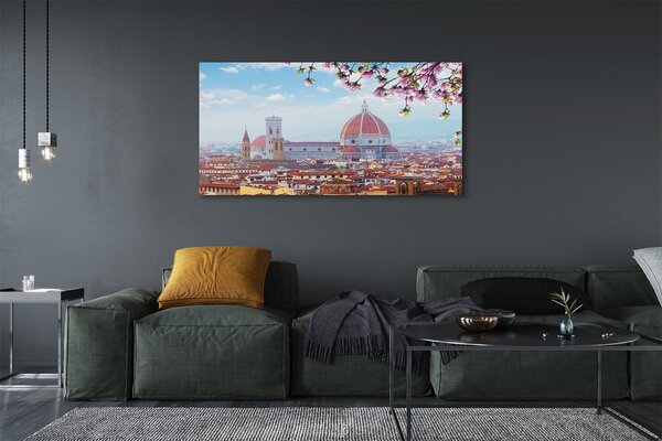Tablouri canvas Italia Catedrală noapte panorama