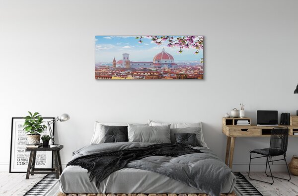 Tablouri canvas Italia Catedrală noapte panorama
