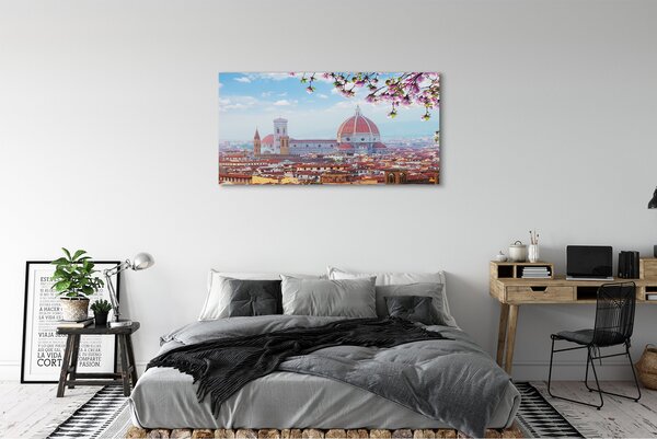 Tablouri canvas Italia Catedrală noapte panorama