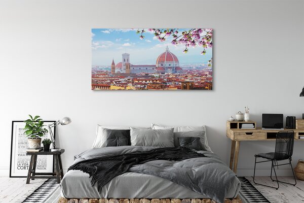 Tablouri canvas Italia Catedrală noapte panorama