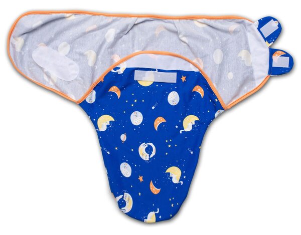 Set 2 sisteme de infasat reglabil din bumbac 0-3 luni Kidizi Space Cats, 100% bumbac
