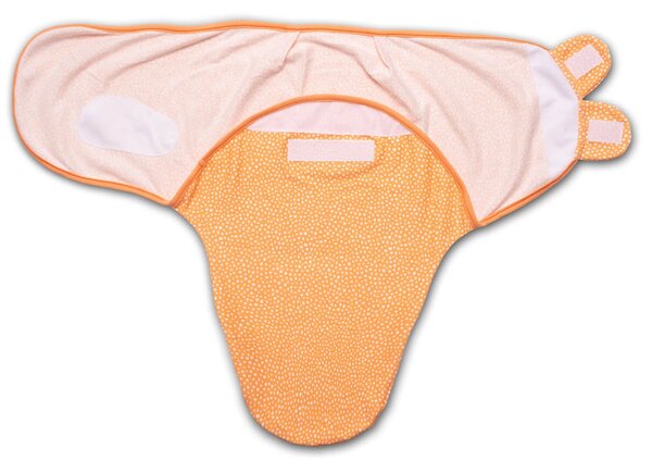 Sistem de infasat reglabil 0-3 luni Kidizi Orange Spots, bumbac 100%