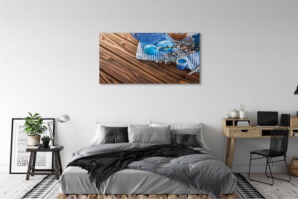 Tablouri canvas placi de vopsea pe bază de ouă
