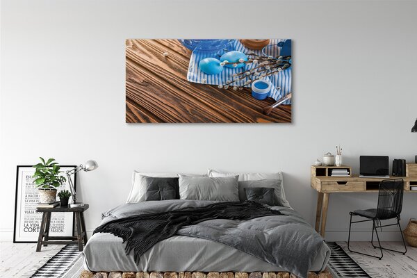 Tablouri canvas placi de vopsea pe bază de ouă