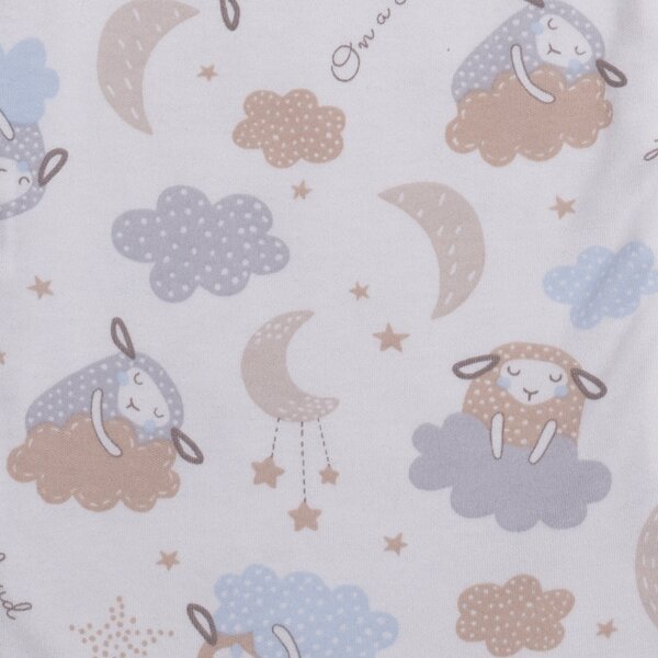 Sac dormit copii de vara 0-18 luni Kidizi On a Cloud Pastel, 80 cm, 0.5 tog