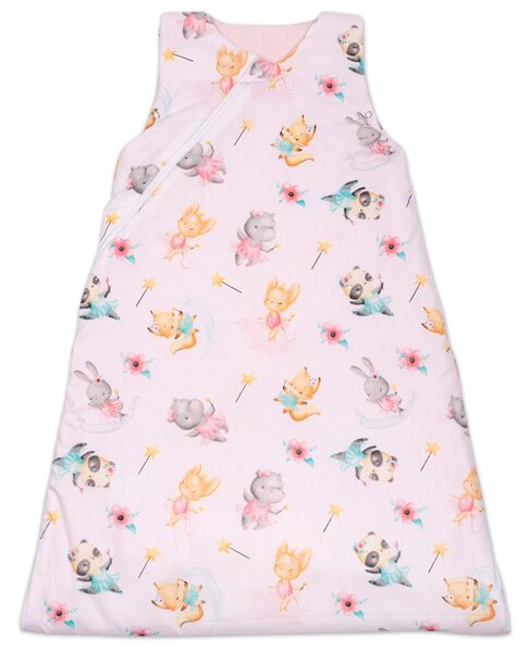 Sac de dormit copii din bumbac reglabil 0-24 luni Kidizi Loving Ballet, 0.5 tog