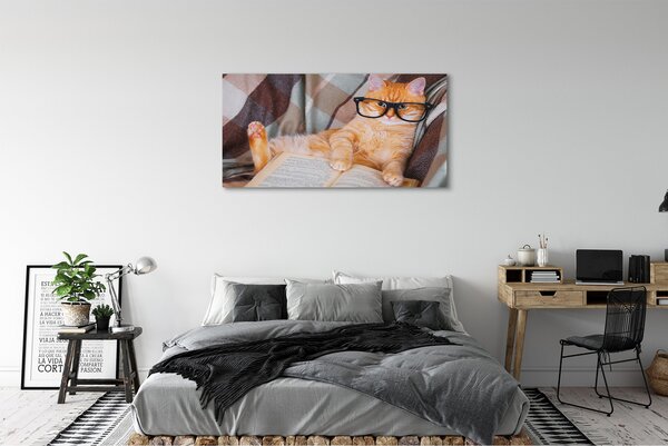 Tablouri canvas Pisica cititor