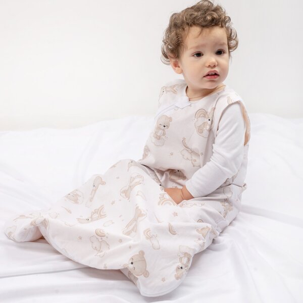 Sac de dormit copii din bumbac reglabil 0-24 luni Kidizi Loving Ballet, 0.5 tog