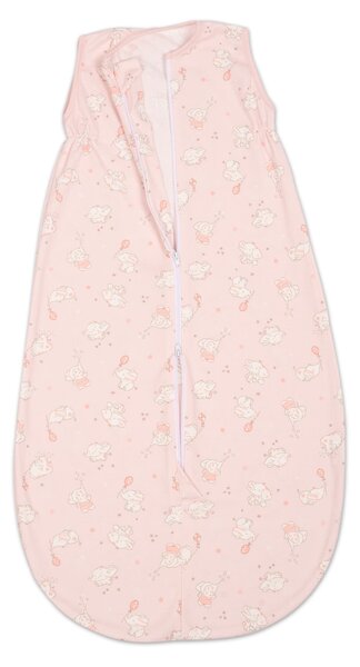 Sac dormit copii de vara 0-18 luni Kidizi Elefun Pink, 80 cm, 0.5 tog