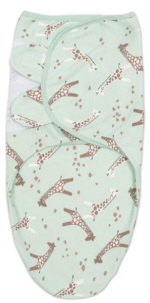 Sistem de infasat reglabil 0-3 luni din bumbac Kidizi Giraffe