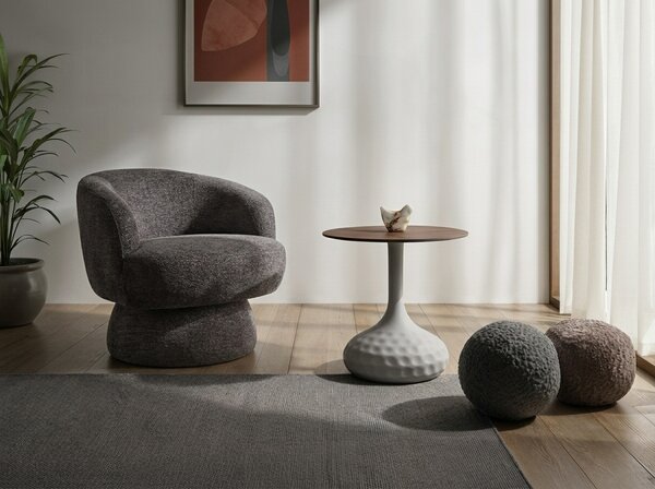 Fotoliu design rotativ COSMIC RAVEN, gri RAVEN 13