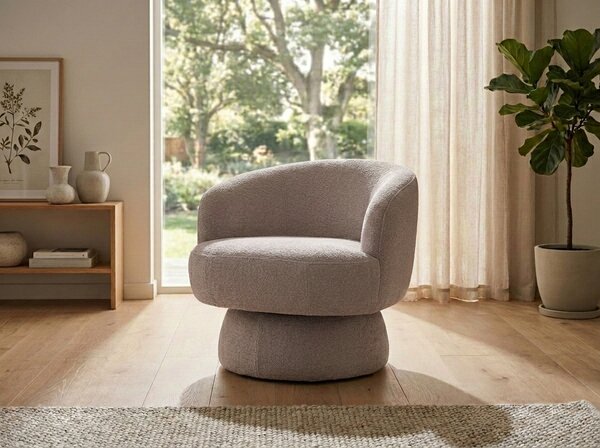 Fotoliu design rotativ COSMIC RAVEN, bej inchis RAVEN 30