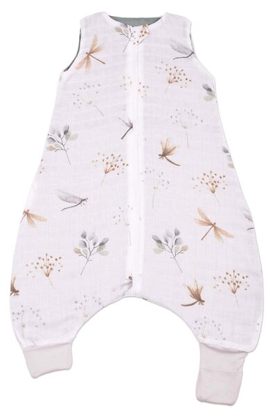 Sac de dormit cu picioare de vara din muselina 6-18 luni Kidizi Dragonfly , 0.5 tog, 100% bumbac