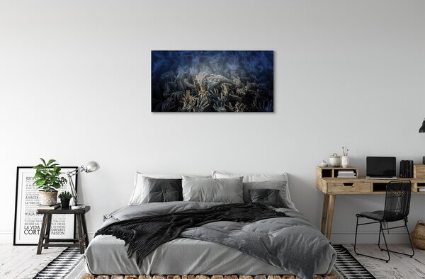 Tablouri canvas Mâinile de lumină albastră