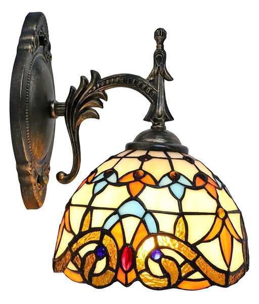 Brilagi - Lampă de perete Tiffany cu vitralii MIRABELLA 1xE14/40W/230V
