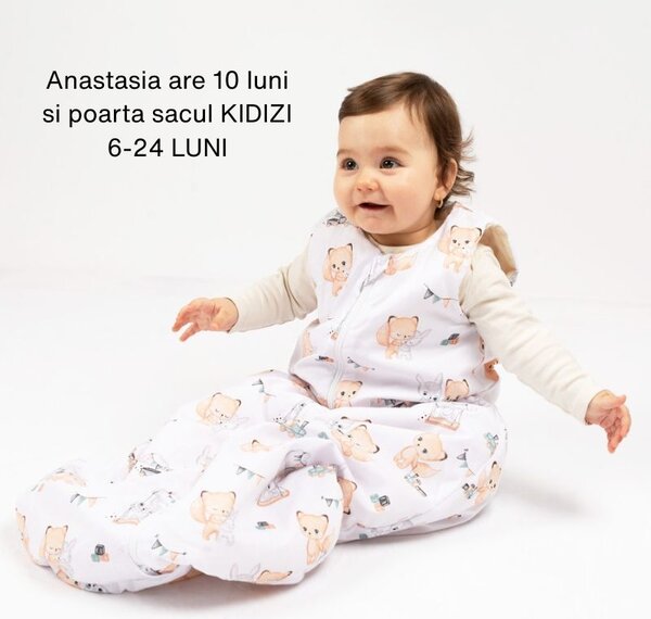 Sac de dormit copii 6-24 luni Kidizi Best Friends, 1 tog