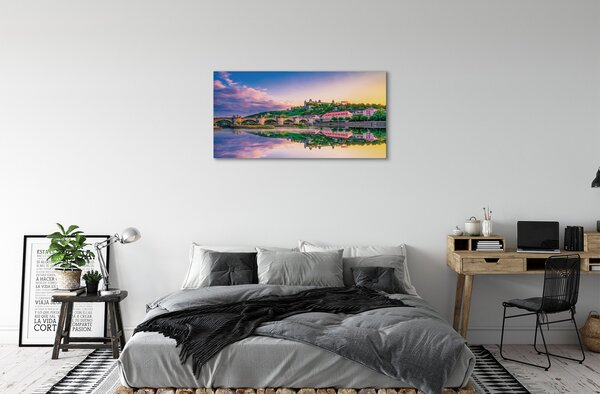 Tablouri canvas râu Germania Sunset