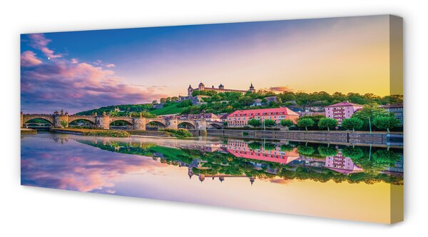 Tablouri canvas râu Germania Sunset